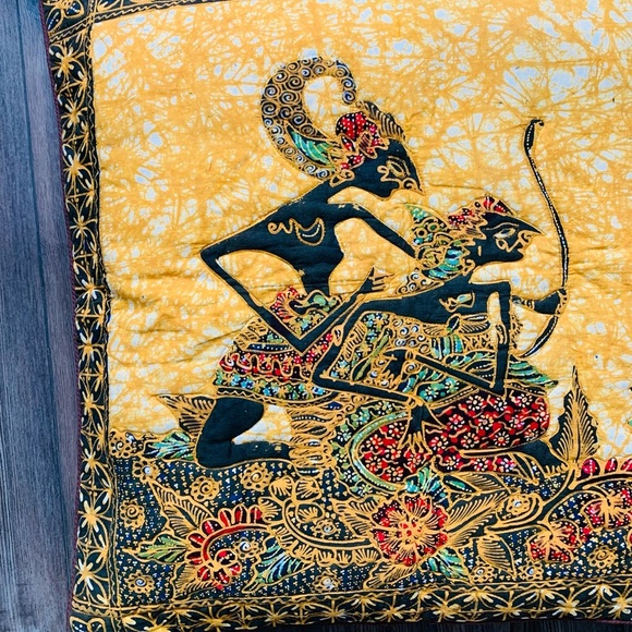 Yellow and Black Decorative Pillow - Picture 12 of 14